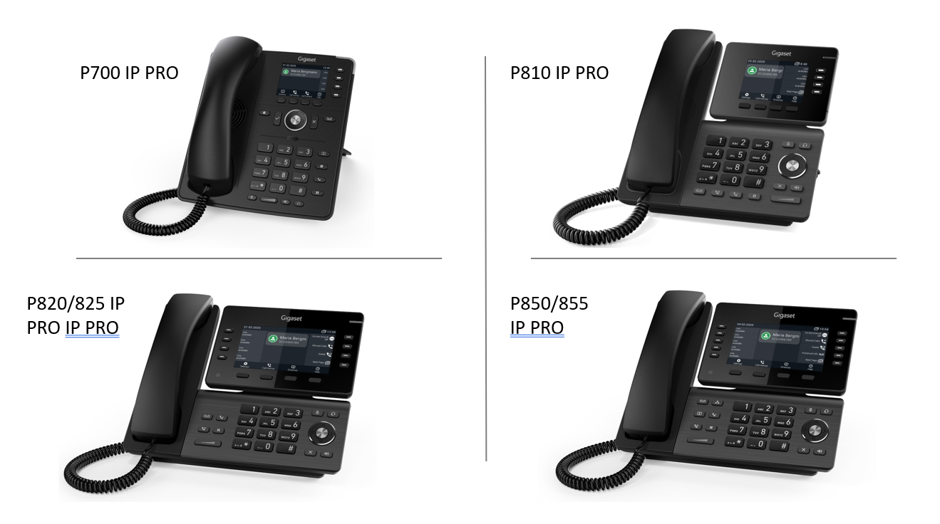 Product Release: Gigaset P710, P810, P820 & P850W Series